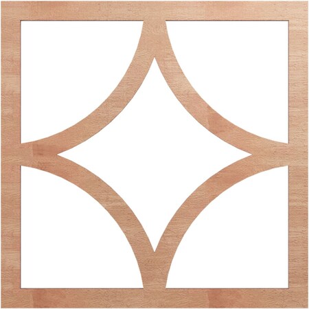 Ekena Millwork Statesman Wood Fretwork Pierced Ceiling Medallion, Cherry, 18"OD x 11 1/2"ID x 1/4"T CMWP18X18X0250STCH